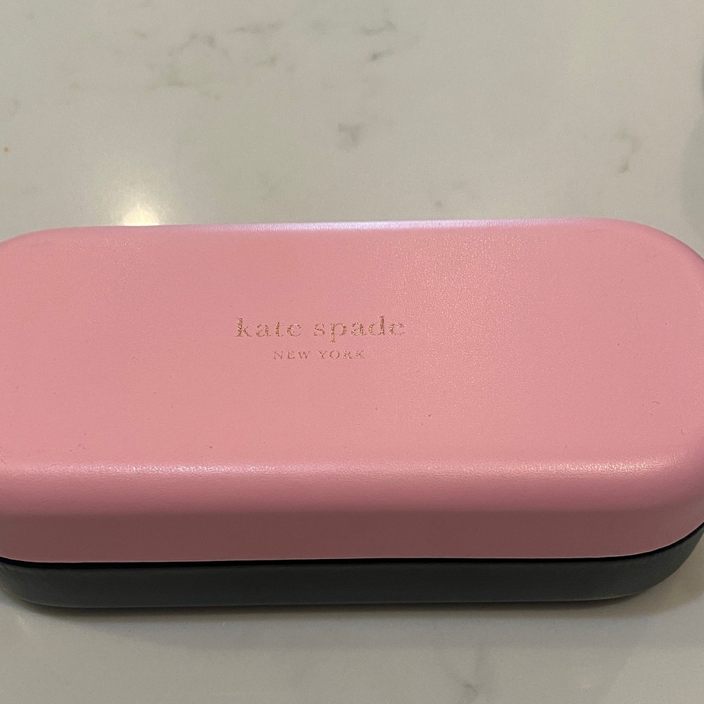 Kate Spade Pink and Black Eyewear Case